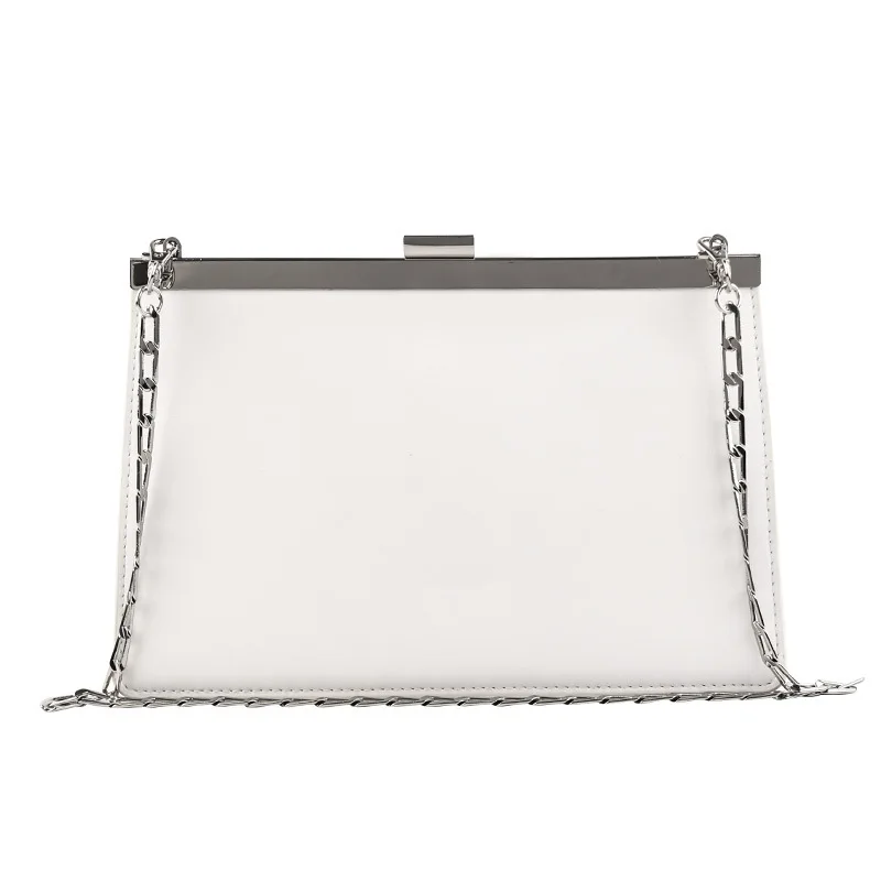 Bag female 2021 new leather chain bag niche design lizard clip bag shoulder portable envelope female bag purses and handbags