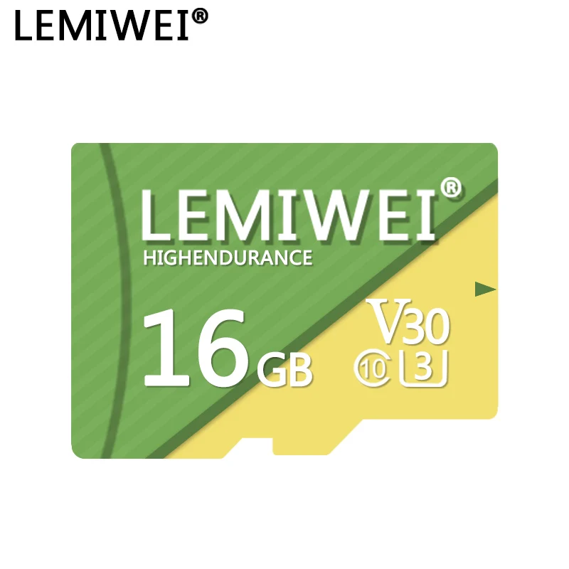 Карта памяти C10 LEMIWEI высокопрочная карта 16 ГБ 32 64 Гб 128 V30 UHS-III TF видеокарта для