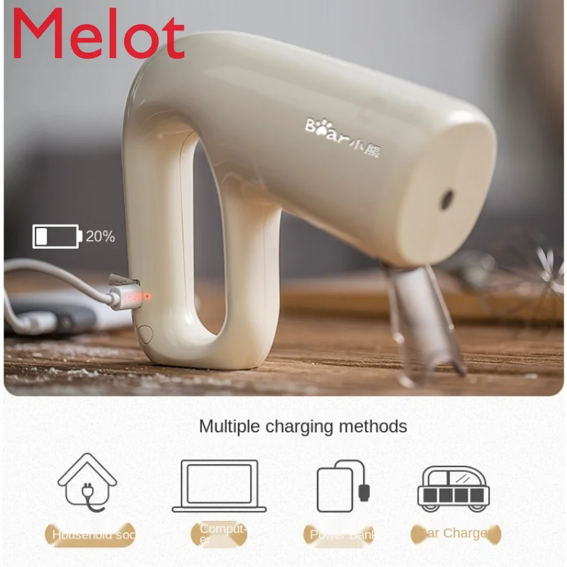

Egg Beater Electric Household Small Wireless Handheld Egg-Breaking Machine Baking Cake Automatic Blender Blender High Quality