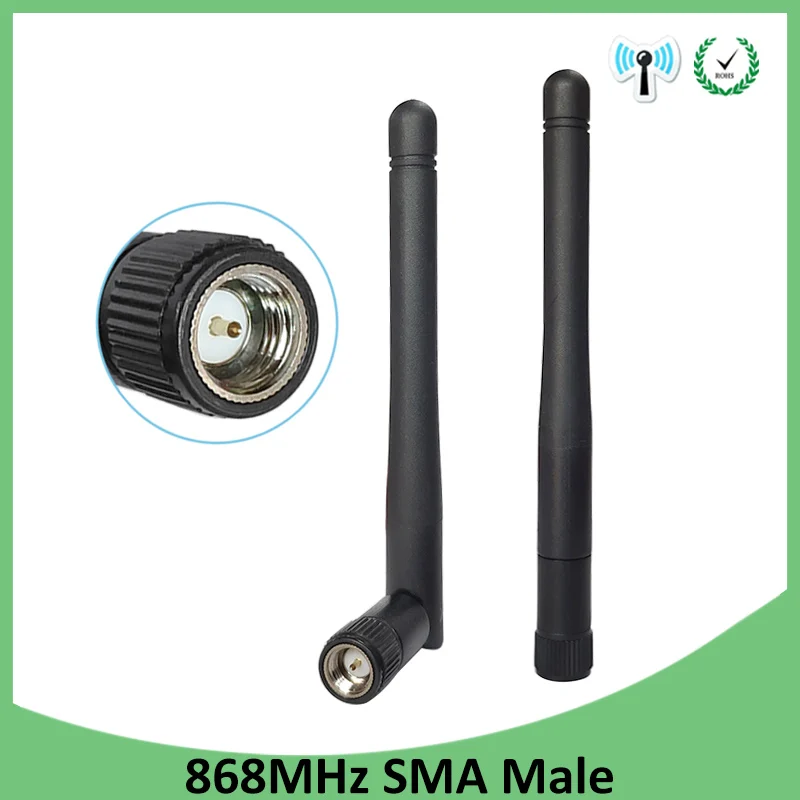 GRANDWISDOM 10 шт. 868 МГц антенна 3dbi sma male 915 lora pbx iot модуль lorawan сигнальный приемник |