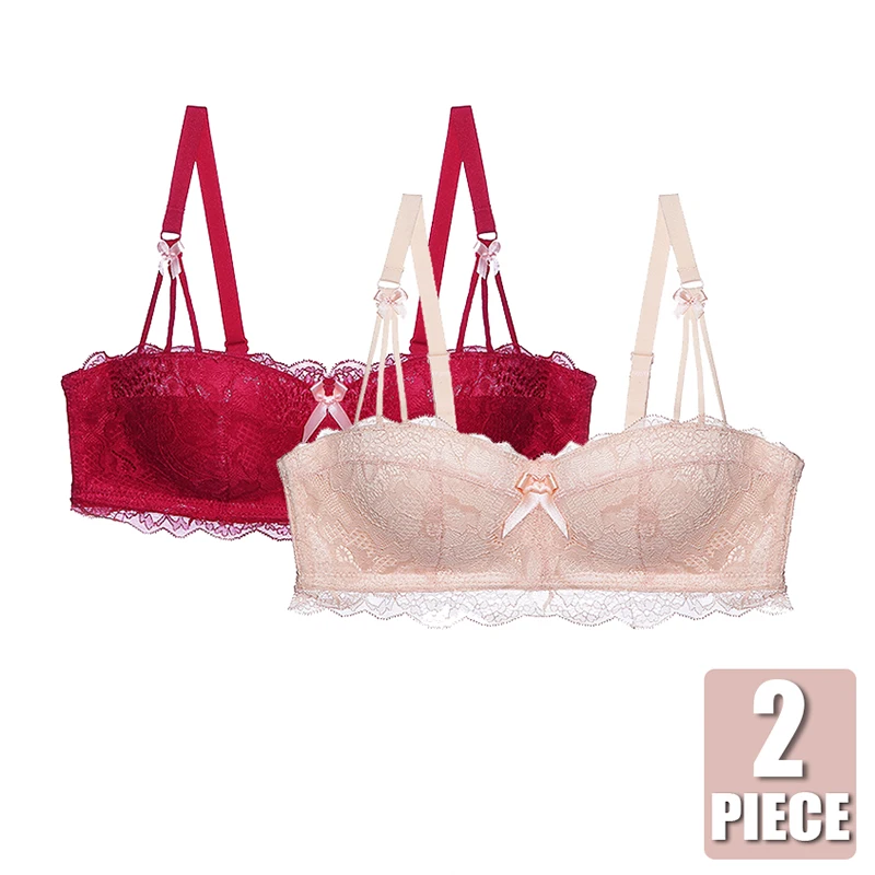Женский кружевной бюстгальтер пуш ап комплект из двух предметов с бюстгальтером