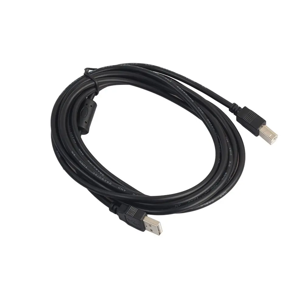 2017 Новый 1 5 м 3 USB 2 0 AM-TO-BM высокоскоростной кабель Свинец A в B длинный черный
