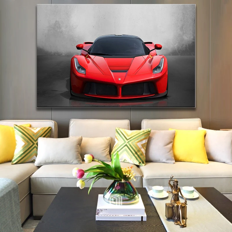 

Canvas HD Supercar Ferraris FXX K Sport Car Prints Poster Wall Art Home Decoration Painting Modular Pictures Artwork Living Room