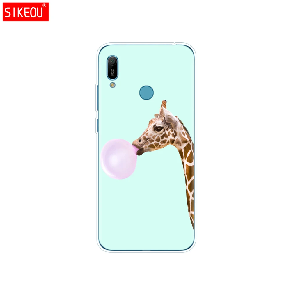 Для Huawei y6 2019 чехол Y6 силиконовый мягкий для телефона с изображением цветов MRD LX1 LX1F