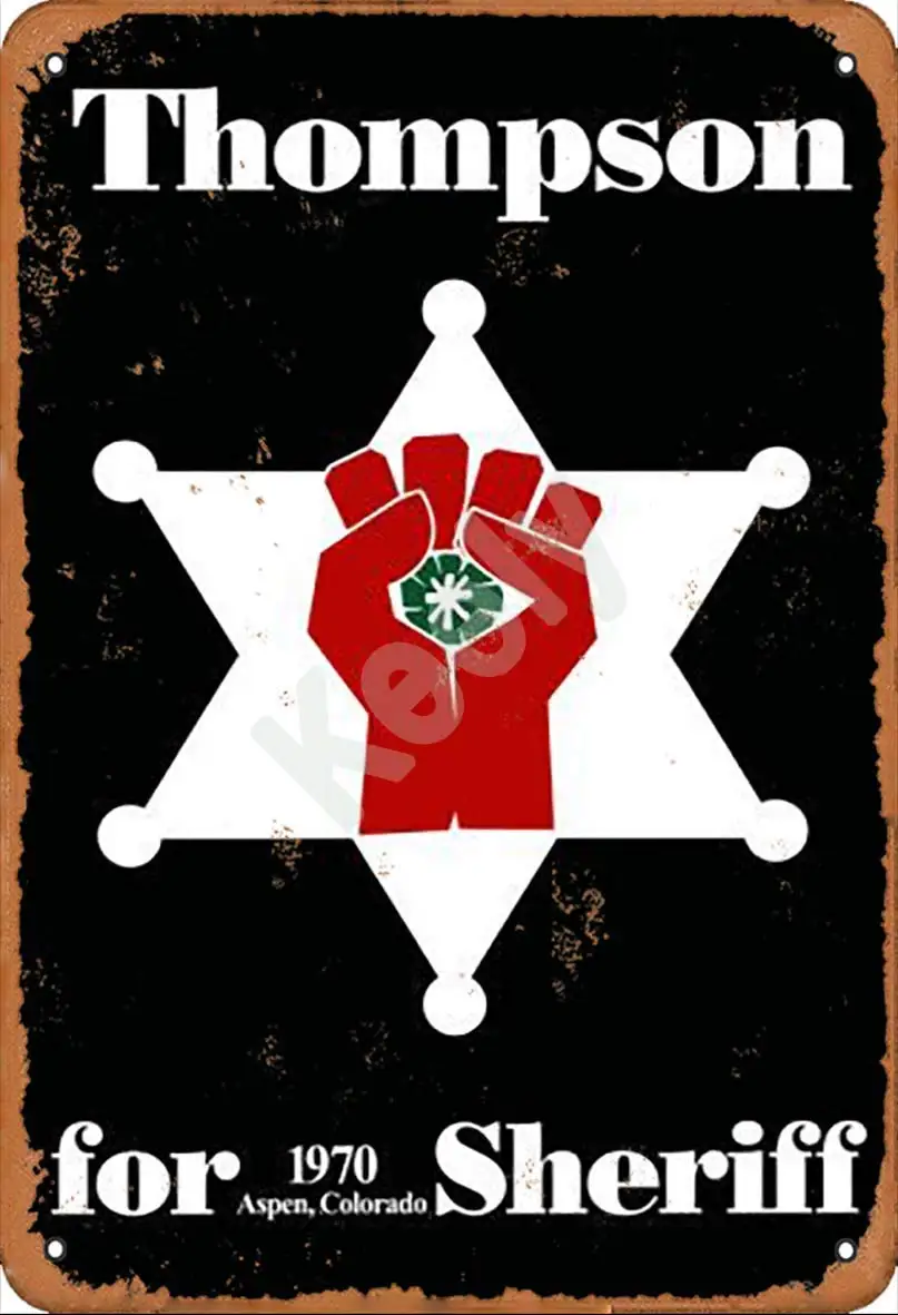 SLALL Томпсон ретро уличный знак шерифа домашний металлический жестяной бар кафе