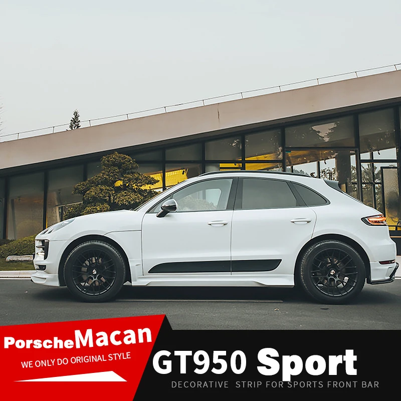 Диффузор для заднего бампера Porsche Macan спойлер передняя лопата задняя губа боковая