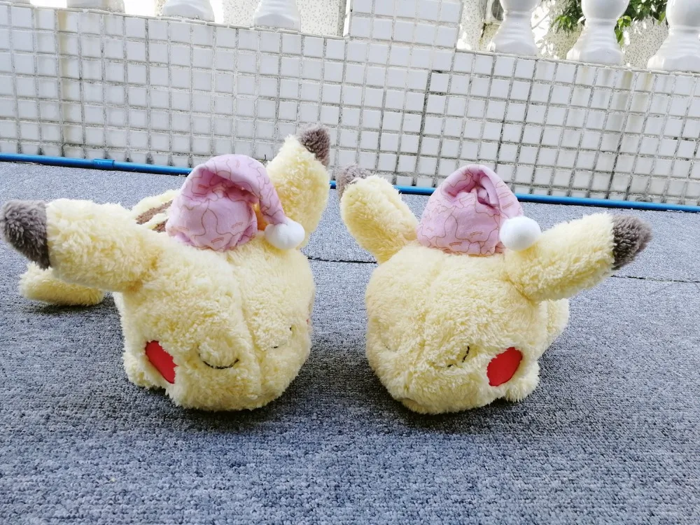 40 см фигурки Пикачу, плюшевая кукла, игрушка спящий Пикачу и Eevee, подушка, мягкая подушка, плюшевые игрушки, подарок