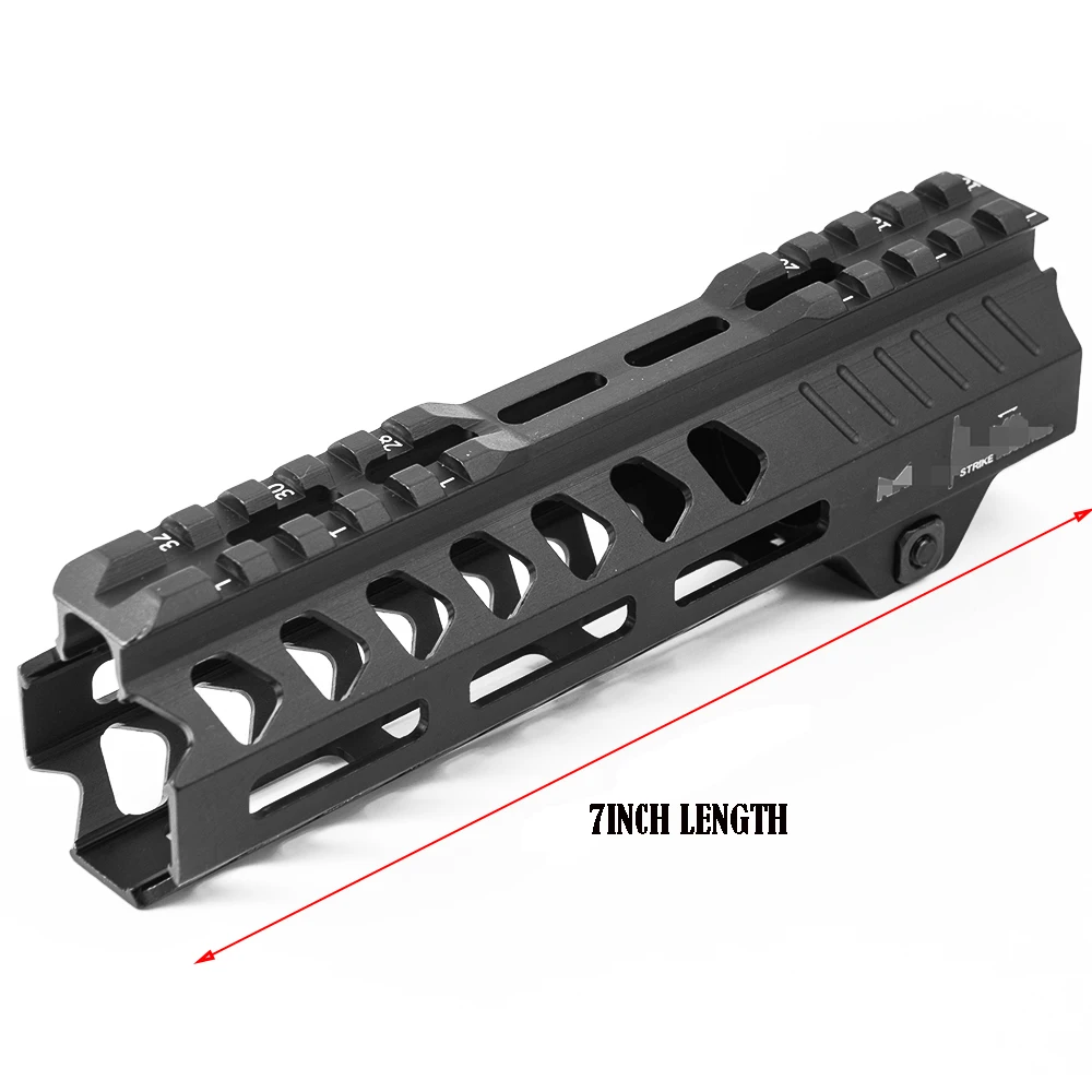7inch Totrait Тактический 7/10/12/13,5 дюймов поплавок Keymod Handguard Пикатинни страйкбол 15 M4 Handguard карабин квадратный Mout huntig - Цвет: 7inch