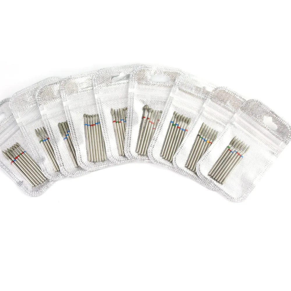 

7pcs/Set Diamond Nail Drill Bit Rotery Electric Milling Cutters For Pedicure Manicure Files Cuticle Burr Nail Tools Accessories