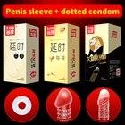 Elasun Большой Спайк безопасности длинная Секс Задержка эякуляции презервативы для мужчин пенис петух рукав латексный презерватив интимные секс продукты
