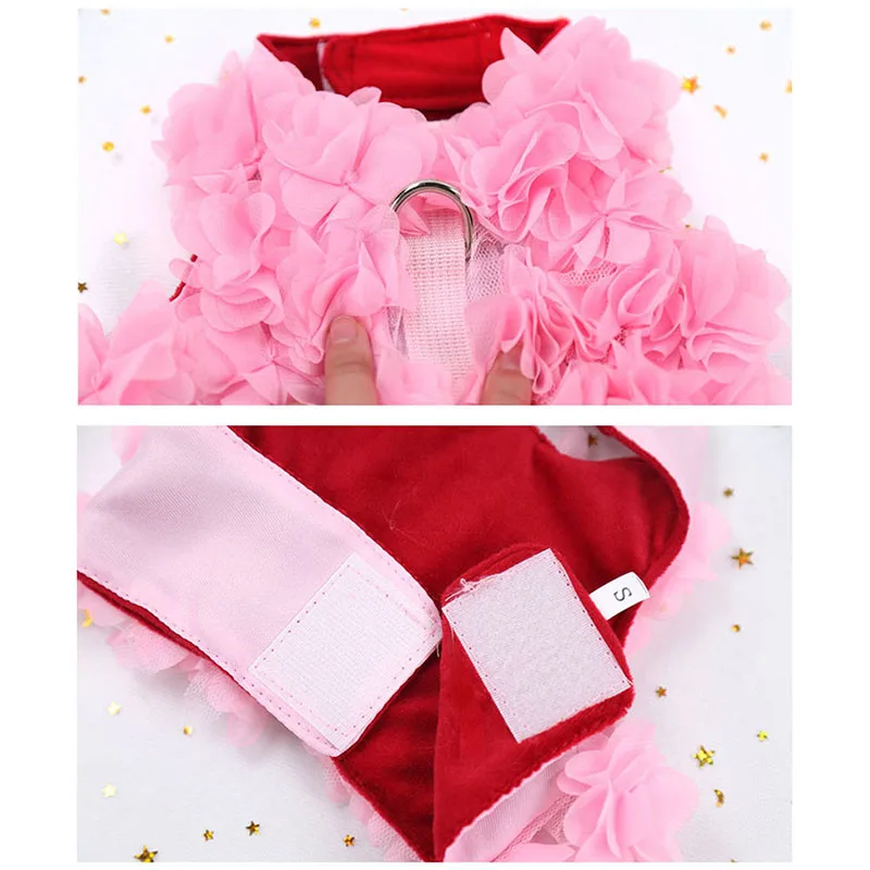 Шлейка и поводок для собак стильный жилет маленьких пород прогулок с щенками