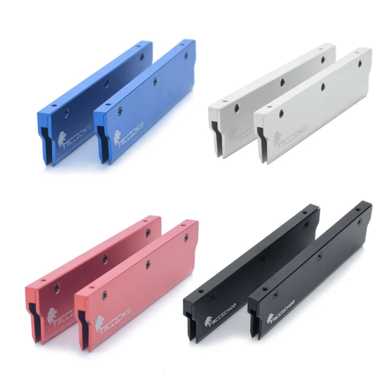 

2Pcs MEO-PM0AB Computer Water Cooling Memory Heatsink Cooler Shell Memory Vest Wide Narrow Version Frosted Surface