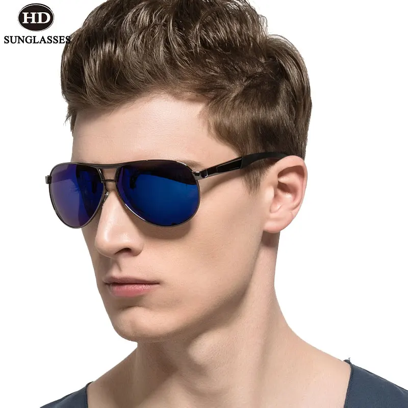 Поляризованные солнцезащитные очки HDclear для мужчин вождения рыбалки пилота UV400