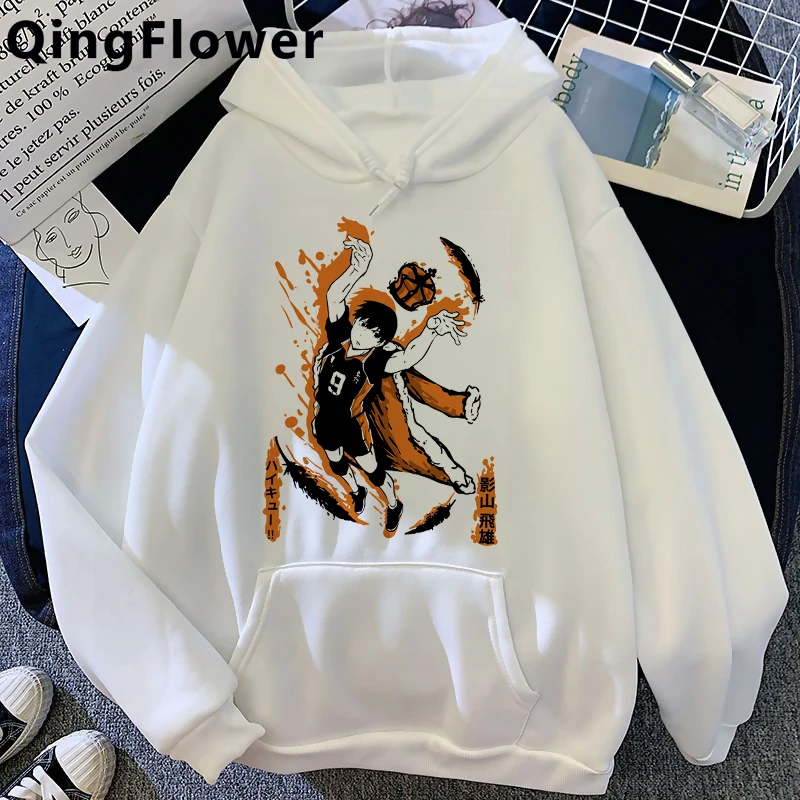 

Толстовка Haikyuu Женская в стиле гранж Ulzzang harajuku, оверсайз, свитшот, худи с графическим принтом