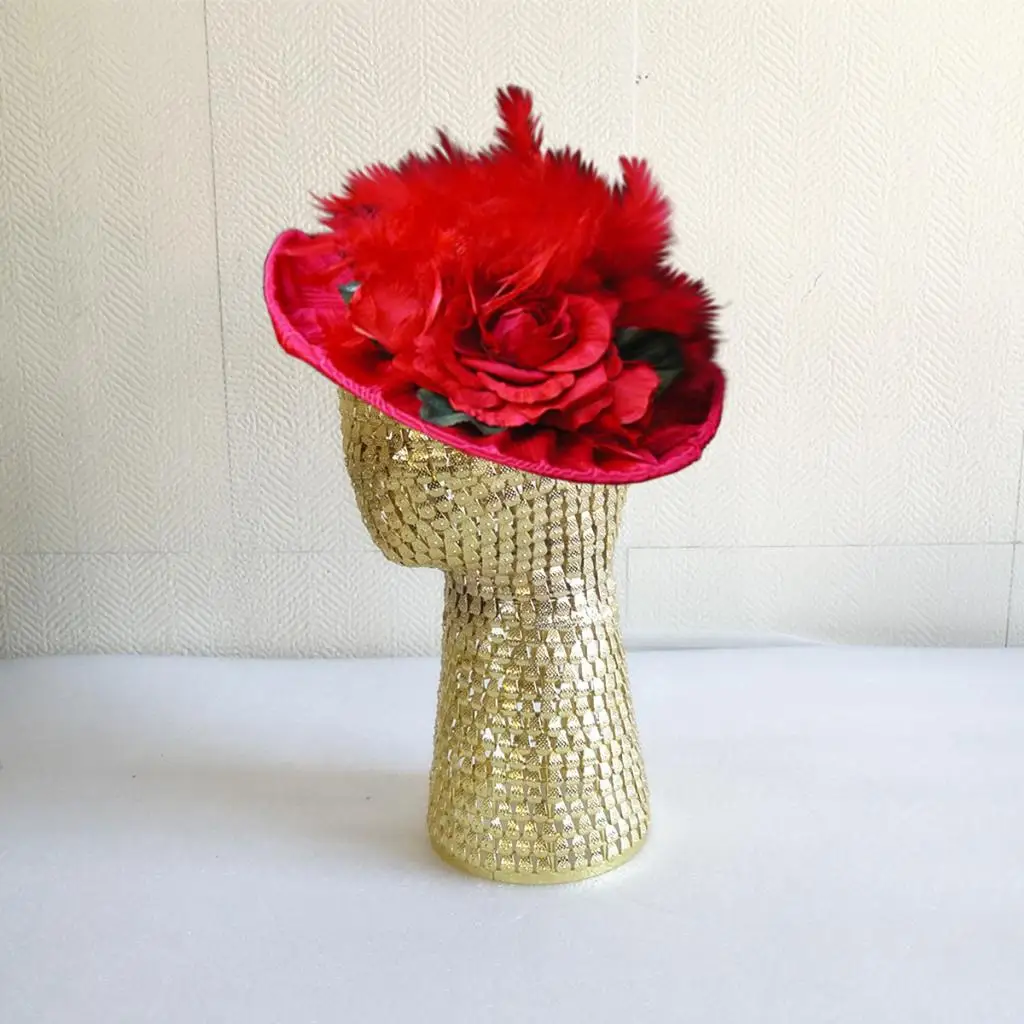 

Модель головы манекена 21 дюйм, отдельно стоящие золотые парики, головная повязка для парика