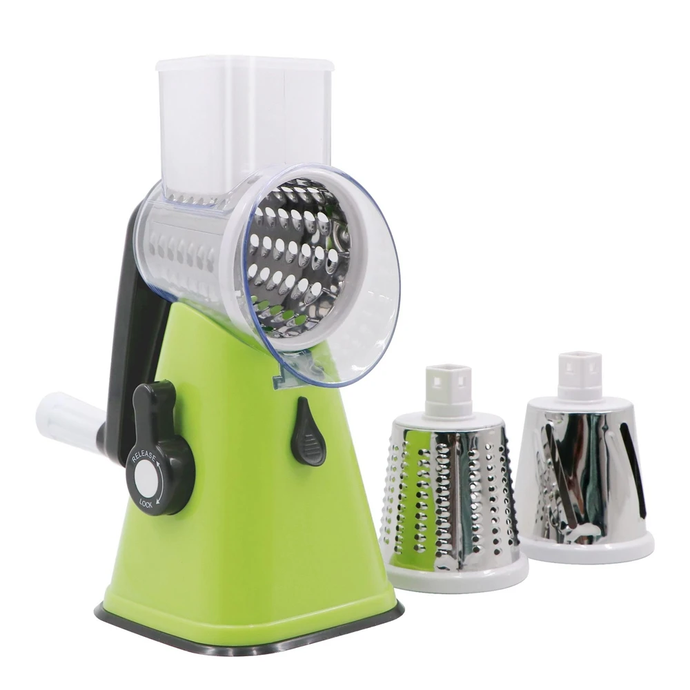 

Manual Vegetable Cutter Slicer Kitchen Accessories Multifunctional Round Rotate Mandoline Slicer Potato Cheese Kitchen Gadgets