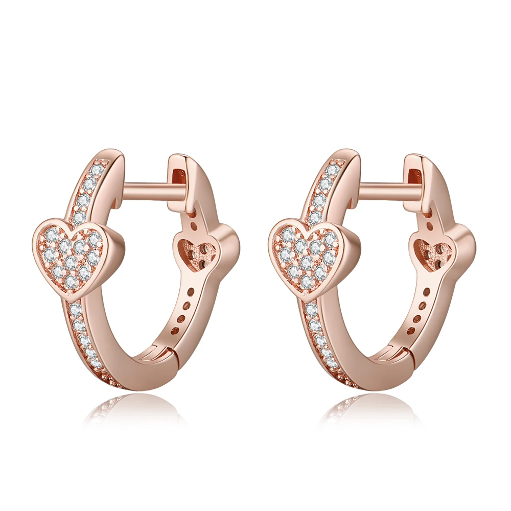 Женские серьги из стерлингового серебра 925 пробы сделай сам розового золота