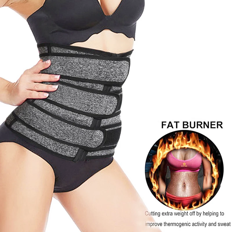 

2020 New Waist Trainer Corset Women corset zipper three-row belt sports waist training device bodysuit slimming tight belt