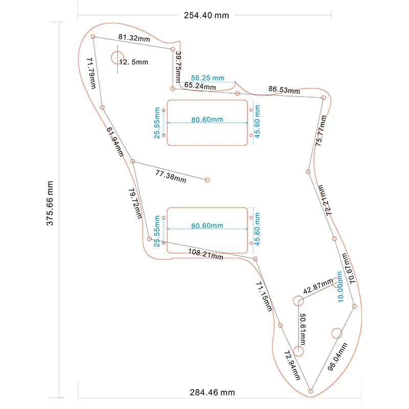 Запчасти для гитары Fei Man по индивидуальному заказу-для замены накладки на гитару