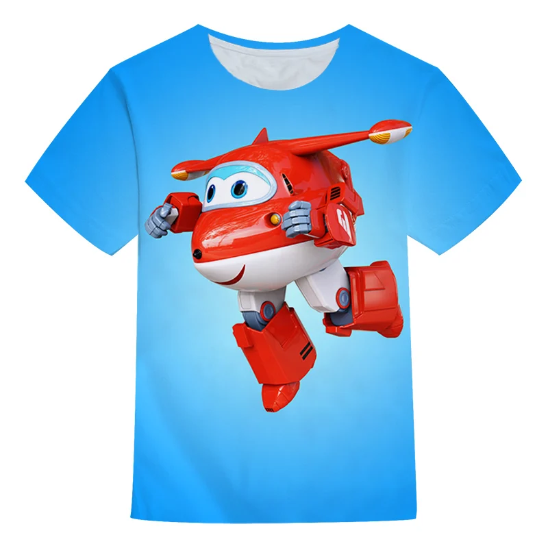 Футболка 3D для мальчиков и девочек одежда с принтом Super Wing Kawai футболка коротким