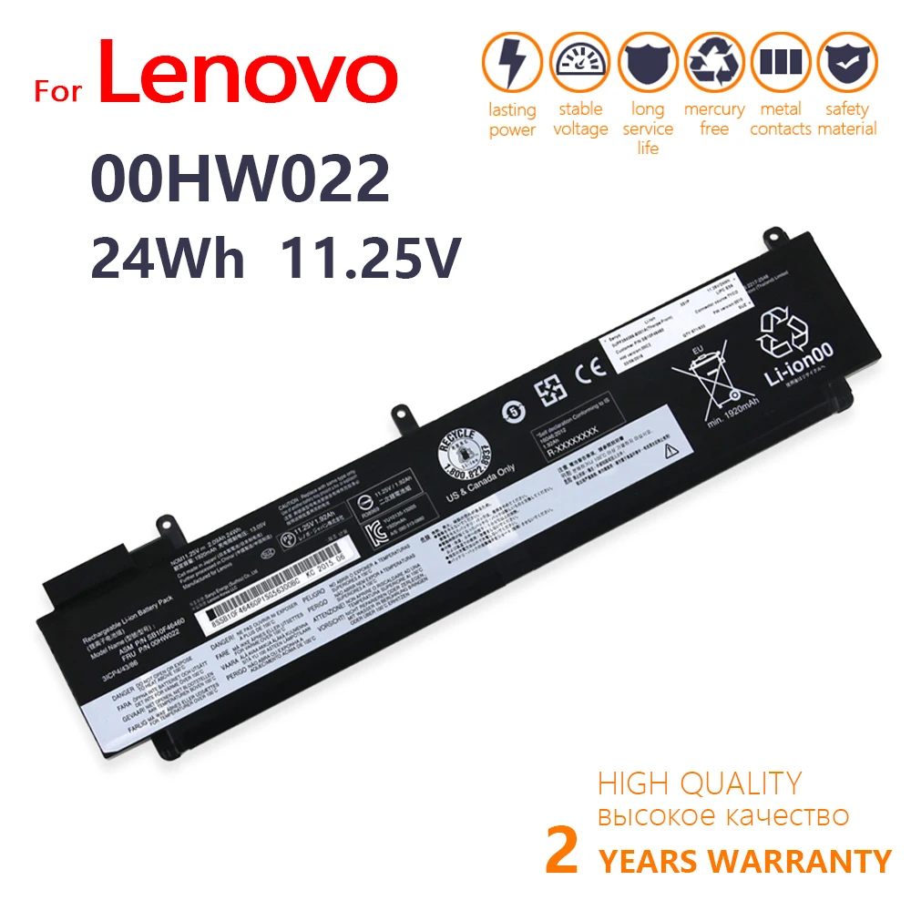 

Genuine Original Lenovo ThinkPad T460S T470S Series 00HW022 00HW023 SB10F46460 Laptop Battery 00HW025 00HW024 Notebook