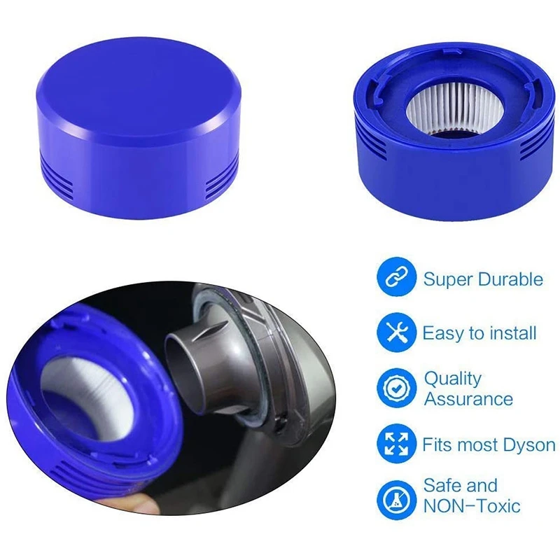 

Post Motor Filter Replacement HEPA Filters Kit for Dyson V7/V8 & Roller Brush Hose Kit for Dyson V6 Fluffy V7 V8 SV03