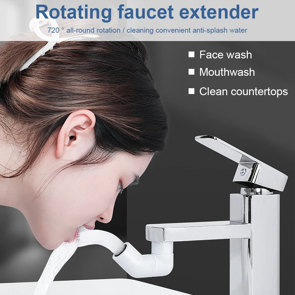 

Rotatable Water Tap Nozzle Extender Adapter Anti-splash Mixer Aerator For Kitchen Bathroom Sink Water Filter Faucet Attachment