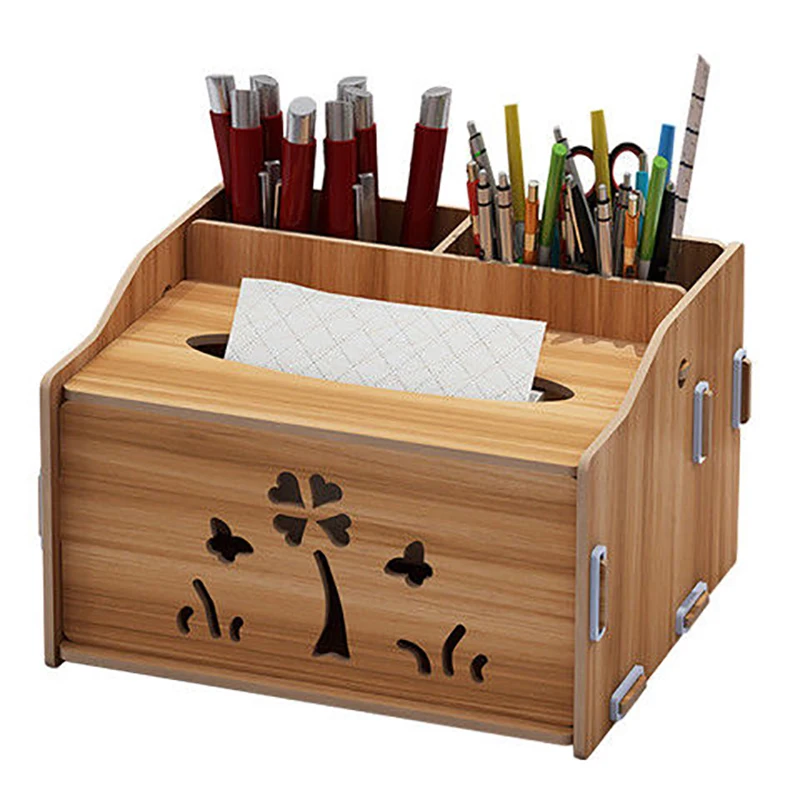

Pen Holder Creative Tissue Box Small Fresh Storage Box Desktop Decoration Simple Office Supplies Pen Barrel Stationery Storage
