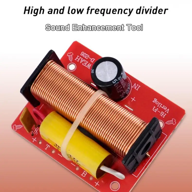 WEAH D226 100W Динамик 2 Way кроссовер аудио ВЧ + баса независимая s emi фильтр делитель