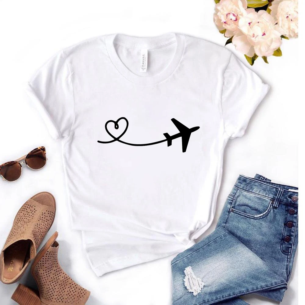 

Beautiful Heart Shape Print Tshirt O-neck T Shirt Short Sleeve Tshirt Women Harajuku Tshirt Lady Summer Tshirt Simple T-shirt