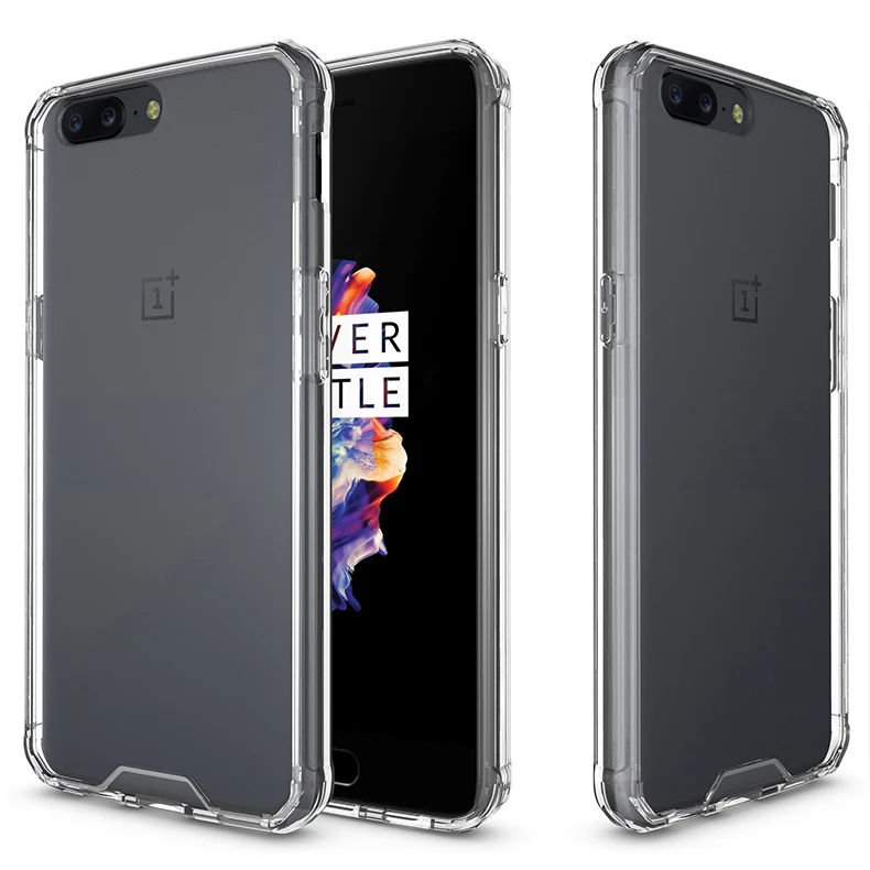 Oneplus5 чехол Oneplus 5 из ТПУ силикона ударопрочный Прозрачный жесткий для Plus телефона