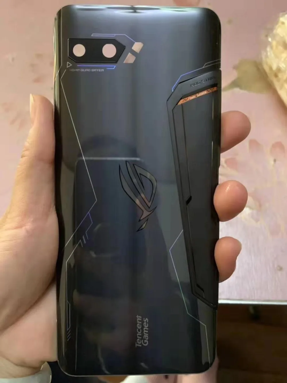 Для 6,5" Asus ROG Phone II ZS660KL 3D стеклянная задняя крышка батарейного отсека+ стеклянная линза для ASUS_I001D I001DA I001DE