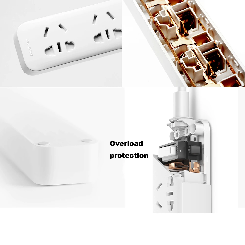 Оригинальная розетка Xiaomi Smart Home электрическая с 3 USB разъемами стандарт питания