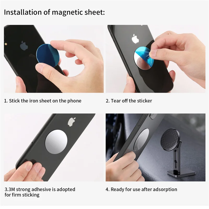 car phone magnetic holder universal magnet phone mount stand for iphone12 xs max xiaomi 11 huawei p40 in car mobile phone holder free global shipping