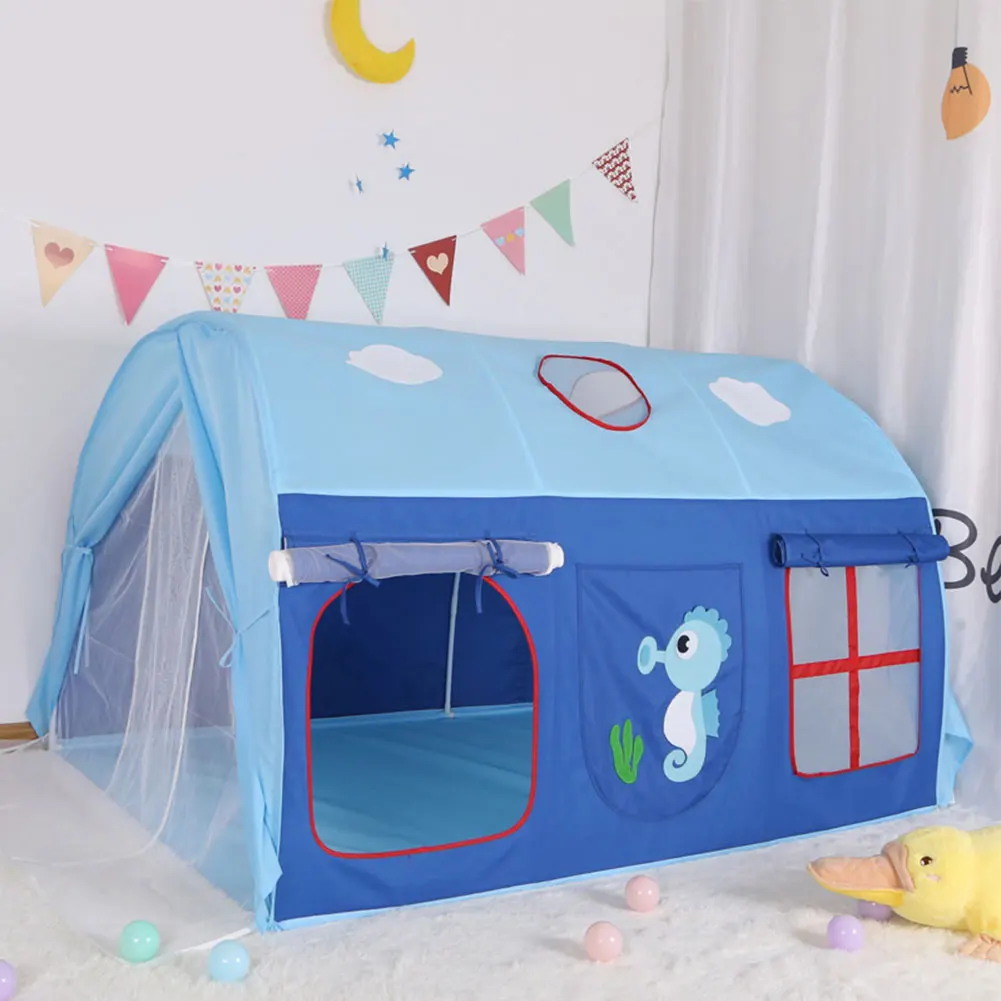 

Kid Play Tent Children Playhouse Indoor Outdoor Toy Play House Christmas Birthday Gift For Boy Girl
