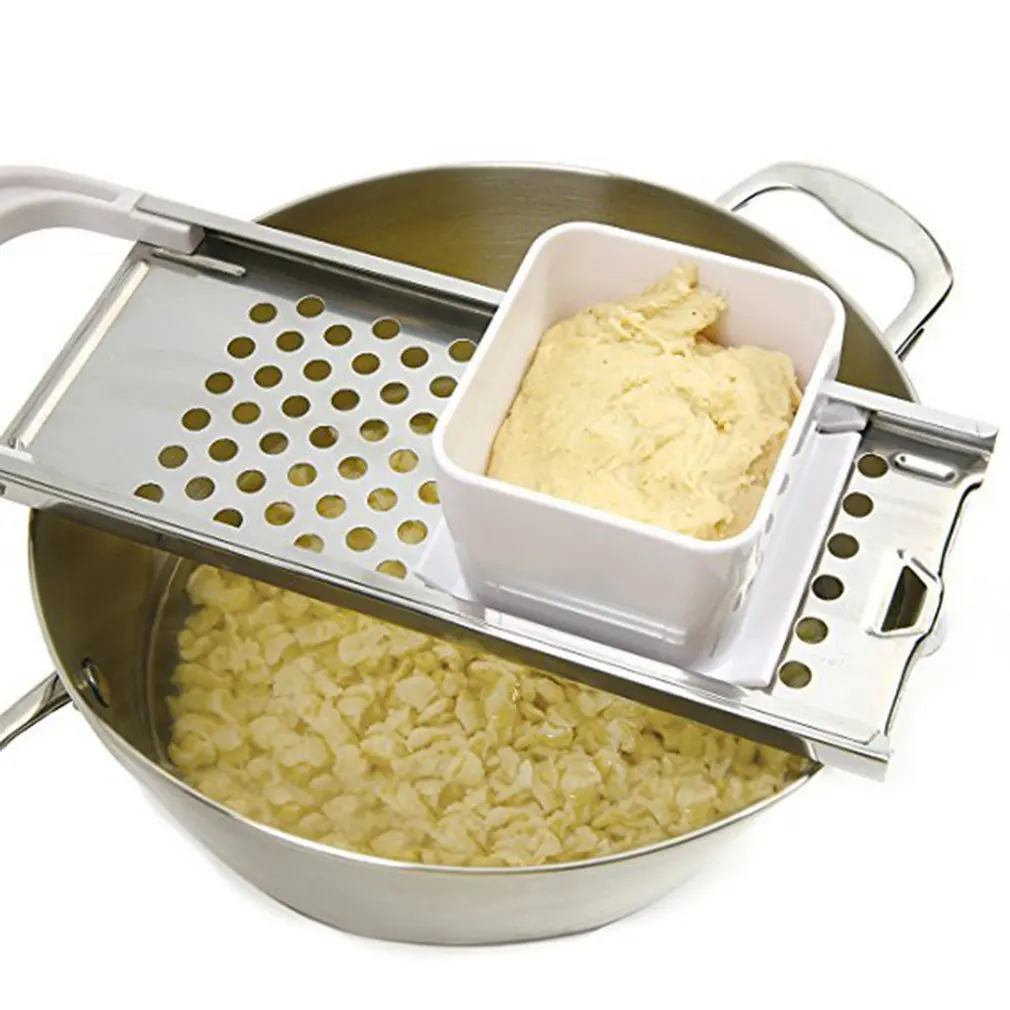 

Stainless Steel Planer Cutter Kitchen Gadgets Spaetzle Maker Grater And Scraper Manual Noodle Cooking Tools