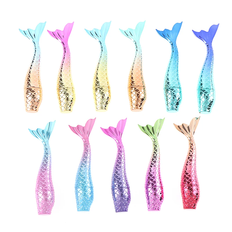 

3 мл мини одеяло «хвост русалки» бальзам для губ контейнер путешествия Портативный Пустые контейнеры бальзам для губ помада «сделай сам» ба...