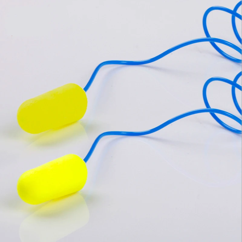 

10pairs Authentic 3M 311-1250 PU Foam Soft corded Ear Plugs Anti-noise sleeping Reduction Earplugs Protective earmuffs