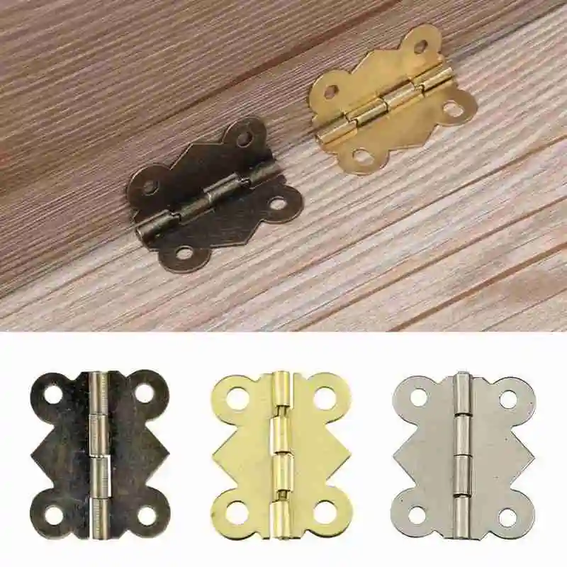 10 шт 180 мини Античная бронзовая Бабочка Форма петли ювелирных изделий деревянная