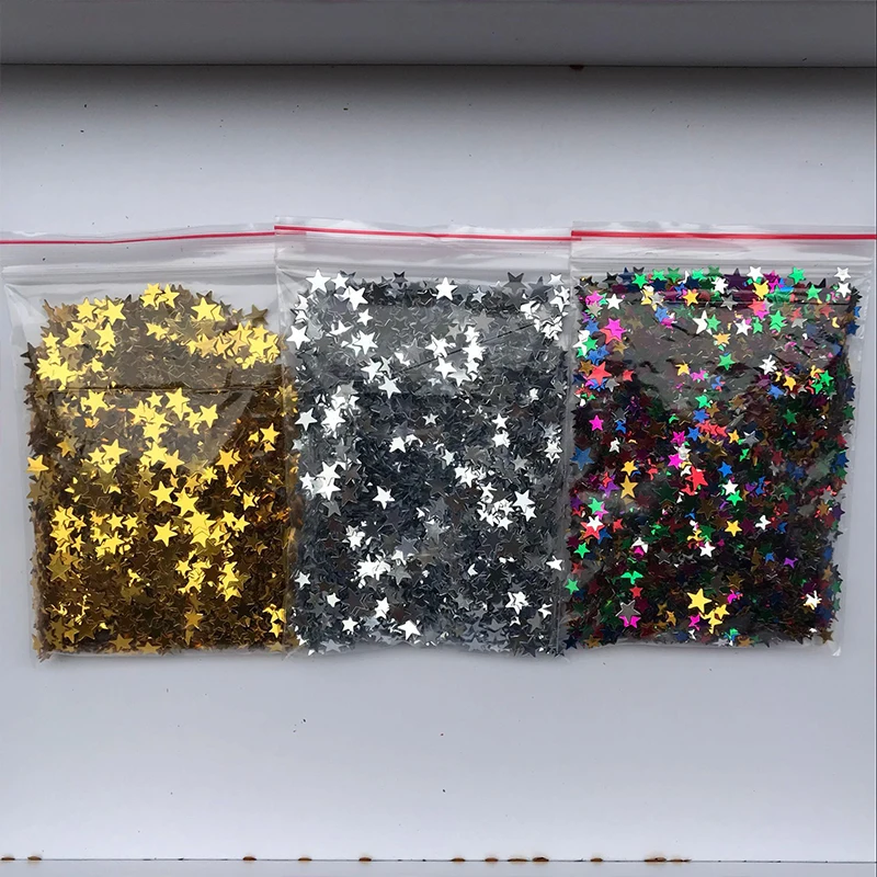 15g Glitter Star Confetti Colorful Metallic Foil Sequin Throwing Wedding Party Baby Shower Christmas Decoration Supplies | Дом и сад