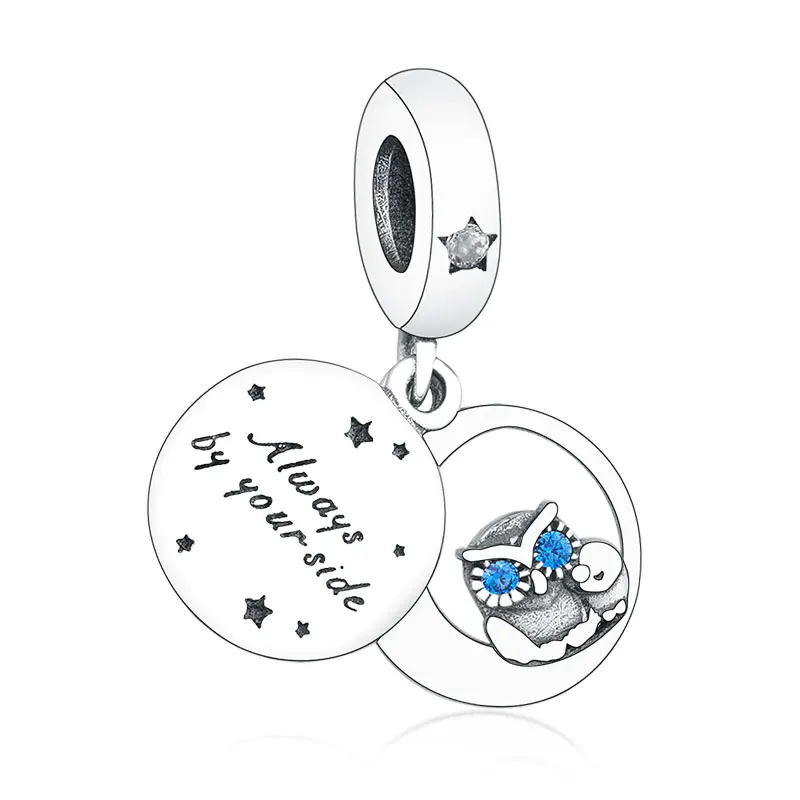 HU01221 Подвеска на соски для детей, браслет Pandora, 925 пробы, серебряное Созвездие, буквы, алфавит, сделай сам - Цвет: HU01221
