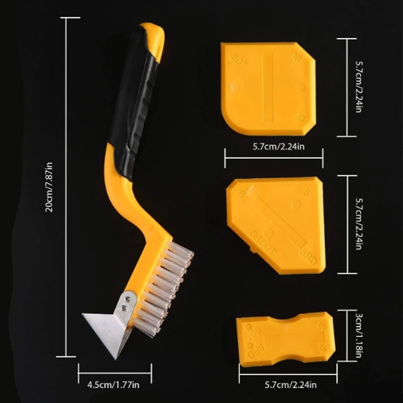 Набор инструментов для нарезки Желтый силиконовый герметик отделочный и