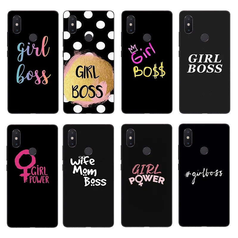 Женский боссийский чехол с девушкой для Xiaomi Redmi Note 9 10 Pro 7 8A 9A K30 K20 телефона Mi 11 10T