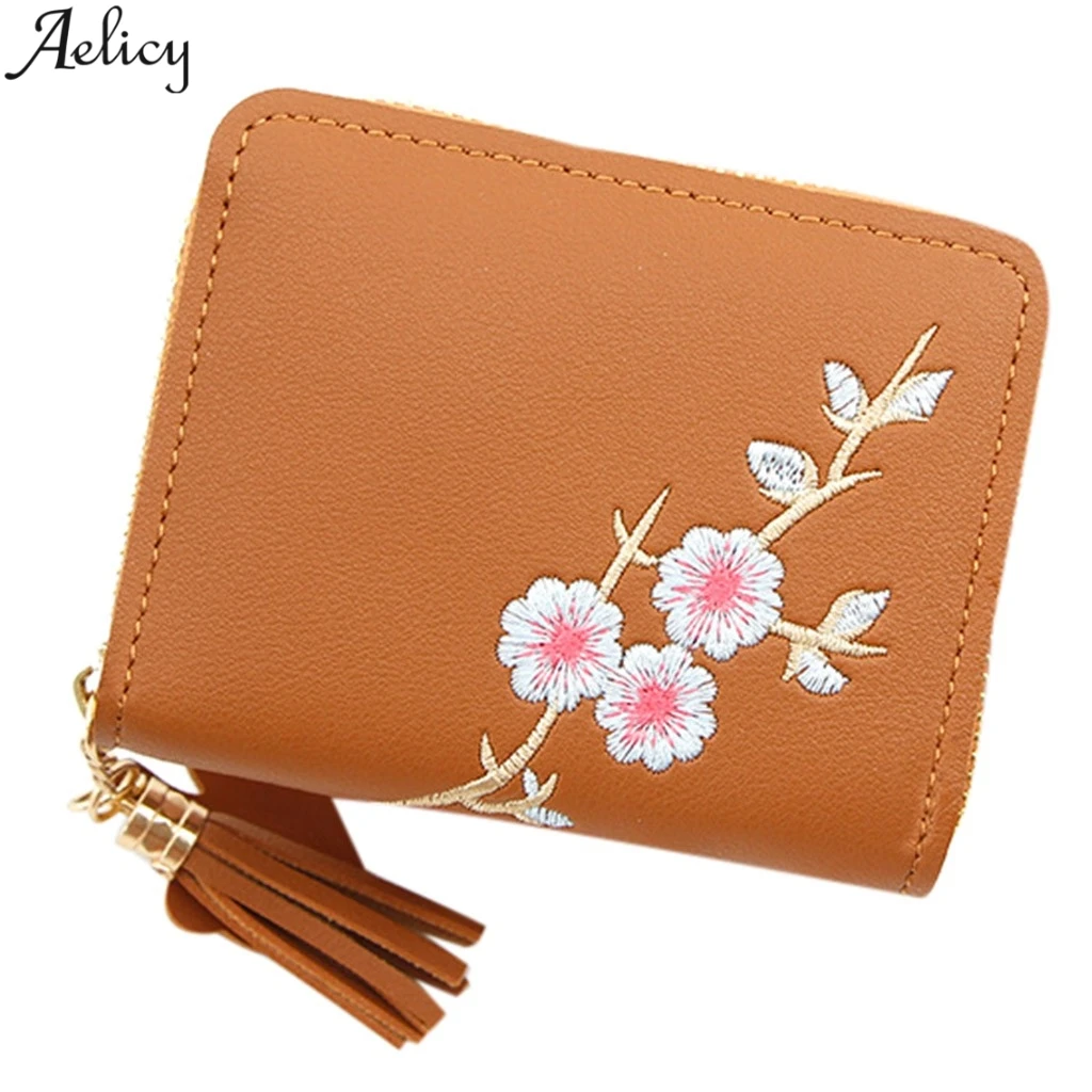Aelicy женский кожаный кошелек для монет на молнии рук клатч сумочка маленький