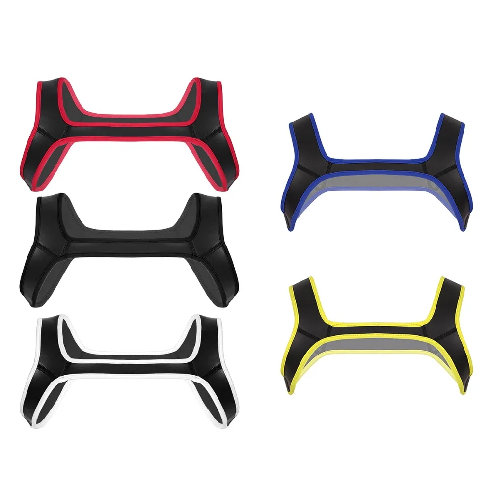 Мужская укороченная майка на плечо без рукавов с широкими бретельками из