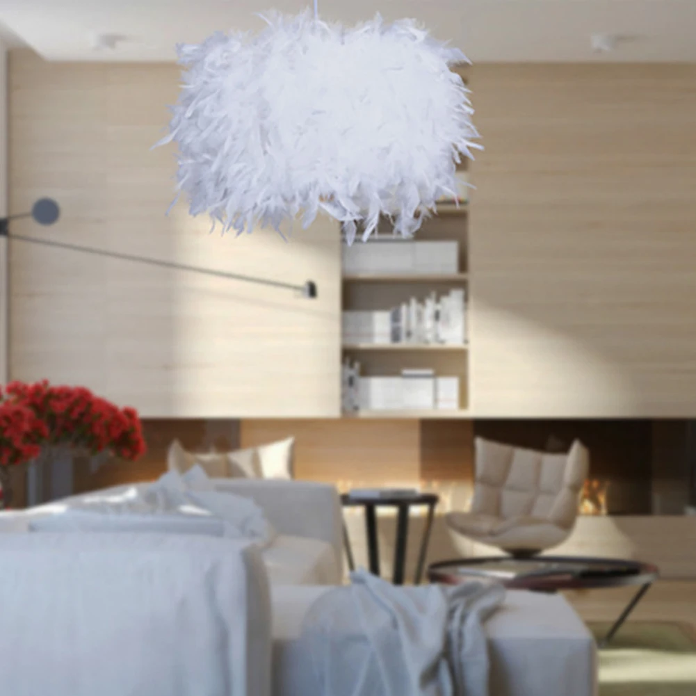 Современные подвесные светильники перьевая лампа скандинавский подвесной