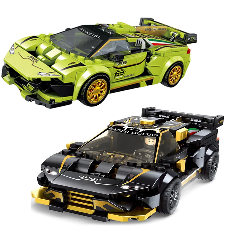 

Speed Champions Creator Racing Sports Super Car Trofeo EVO Building Blocks Supercar Figures Bricks Classic Model Kids Toys 76899