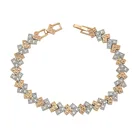 MxGxFam ( 19 см x 9 мм) микс 18k позолоченные бриллиантовые браслеты для женщин модные ювелирные изделия