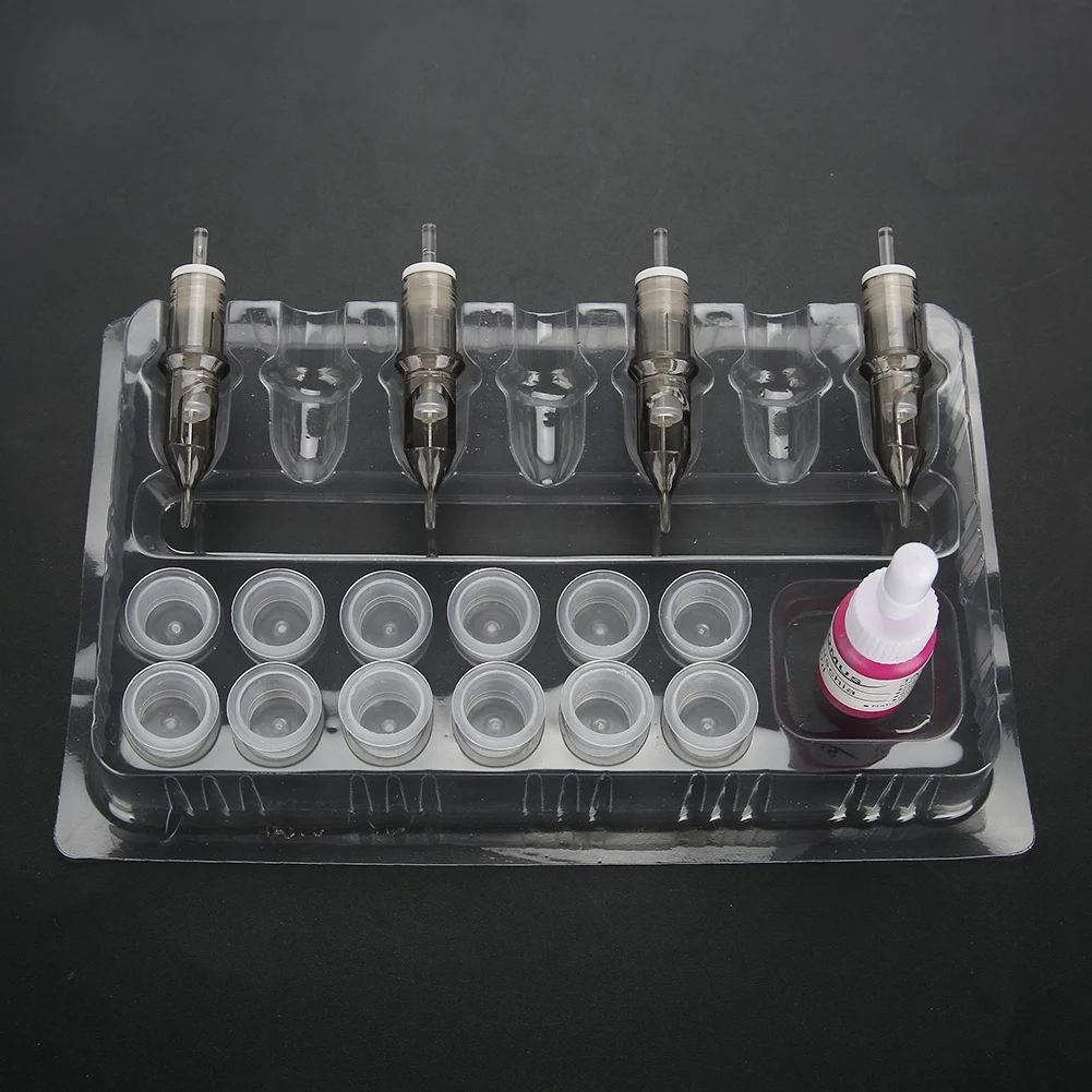 20 шт одноразовые татуировки картридж держатель игл лоток Прозрачный Пластик