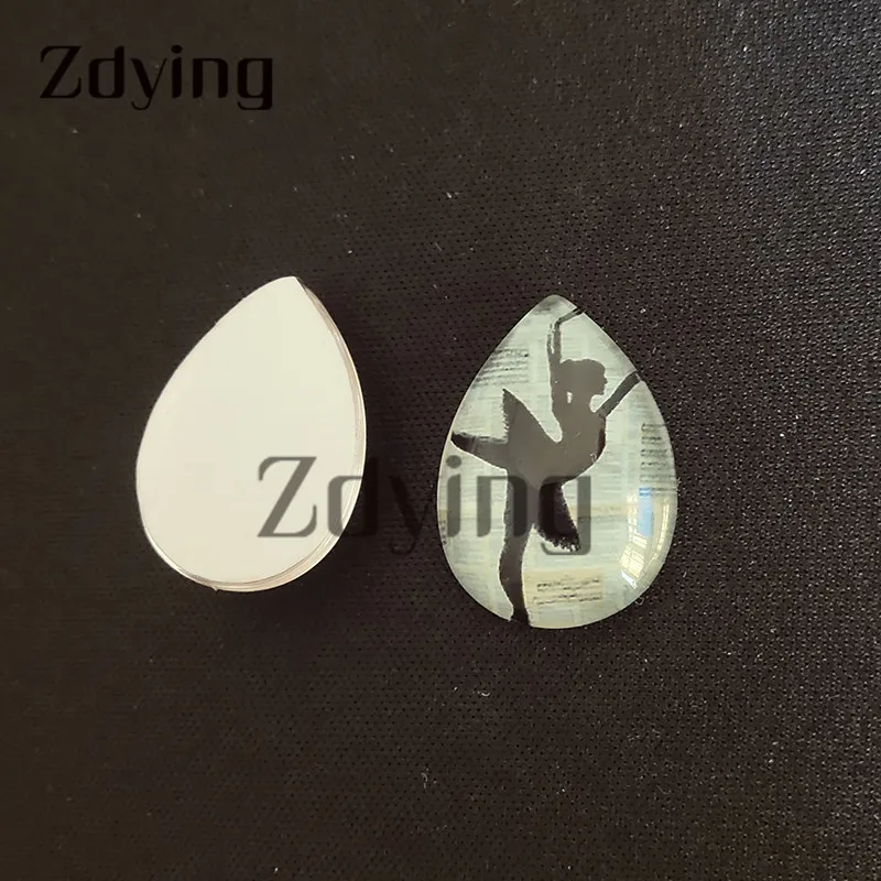 Zdying 10 шт./лот новые капли воды кабошон стекло бабочка цветок Ретро часы фото